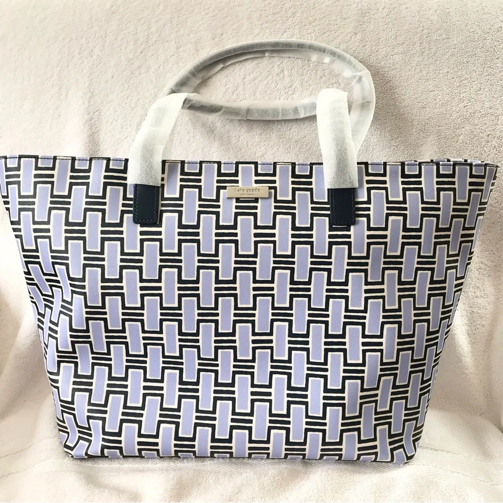 🆕 Kate Spade Shore Street Forest Geo Handbag